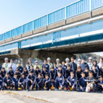 山県市 橋梁体験 集合写真