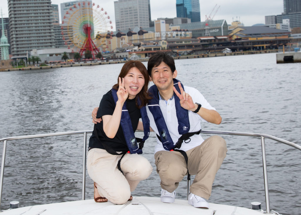神戸 モザイク 船 写真